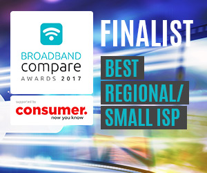 Best Regional or Small ISP Broadband Compare Awards 2017 - Finalists