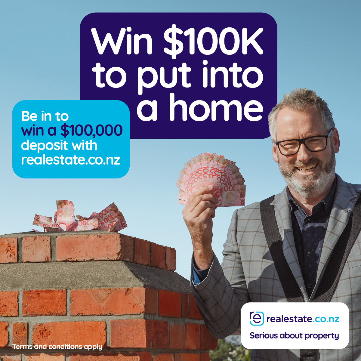 Win $100k towards your home purchase with Broadband Compare's good mates from realestate.co.nz